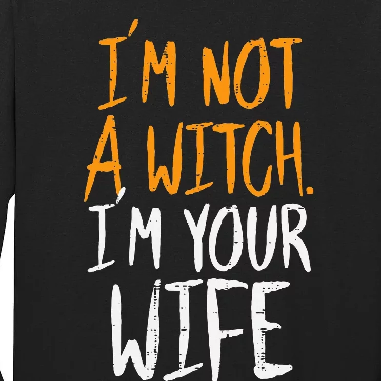 Spooky Halloween Couple Costume Witchy Love Tall Long Sleeve T-Shirt