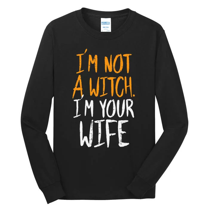 Spooky Halloween Couple Costume Witchy Love Tall Long Sleeve T-Shirt