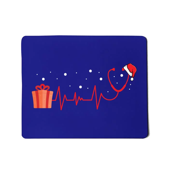 Stethoscope Heartbeat Christmas Nurse Xmas Nursing Cute Gift Mousepad