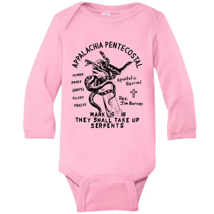 Snake Handling Church Appalachia Pentecostal Baby Long Sleeve Bodysuit