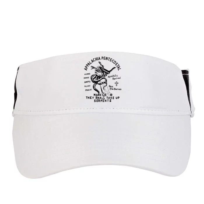 Snake Handling Church Appalachia Pentecostal Adult Drive Performance Visor