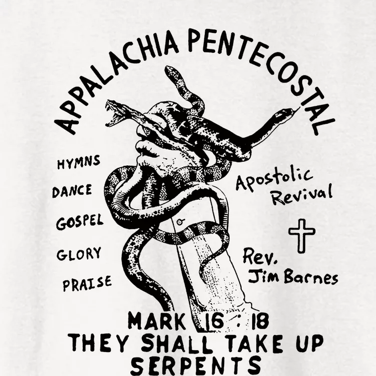 Snake Handling Church Appalachia Pentecostal Women's Crop Top Tee