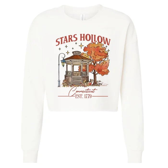 Stars Hollow Connecticut Est 1779 Cropped Pullover Crew