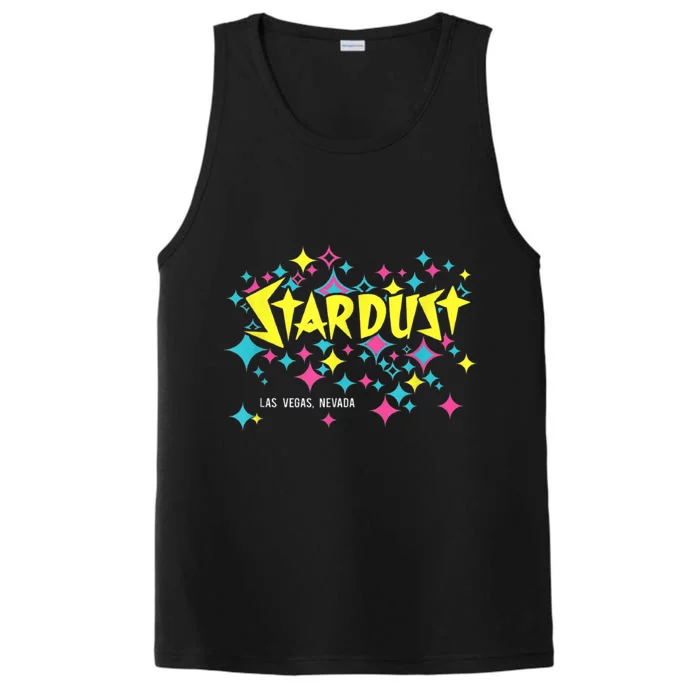 Stardust Hotel Casino Vintage Sign Retro Las Vegas Performance Tank