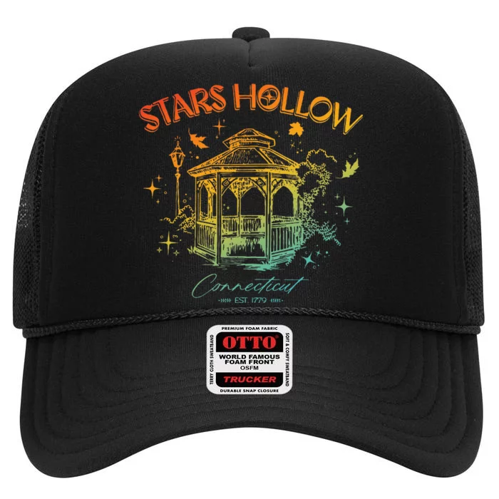 Stars Hollow Connecticut Est. 1779 High Crown Mesh Trucker Hat