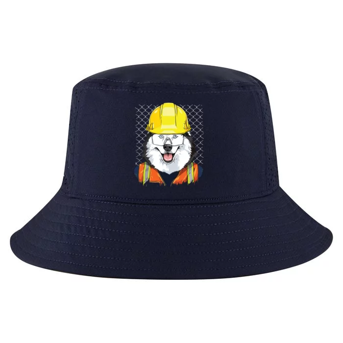 Siberian Husky Construction Worker Siberian Husky Dog Cool Comfort Performance Bucket Hat