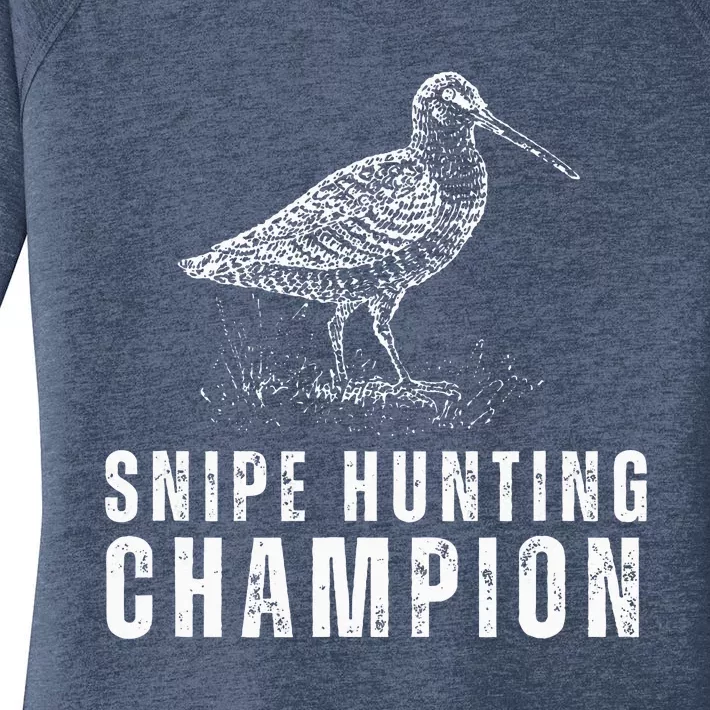 Snipe Hunting Champion Funny Hunting Women's Perfect Tri Tunic Long Sleeve Shirt