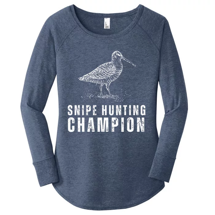 Snipe Hunting Champion Funny Hunting Women's Perfect Tri Tunic Long Sleeve Shirt