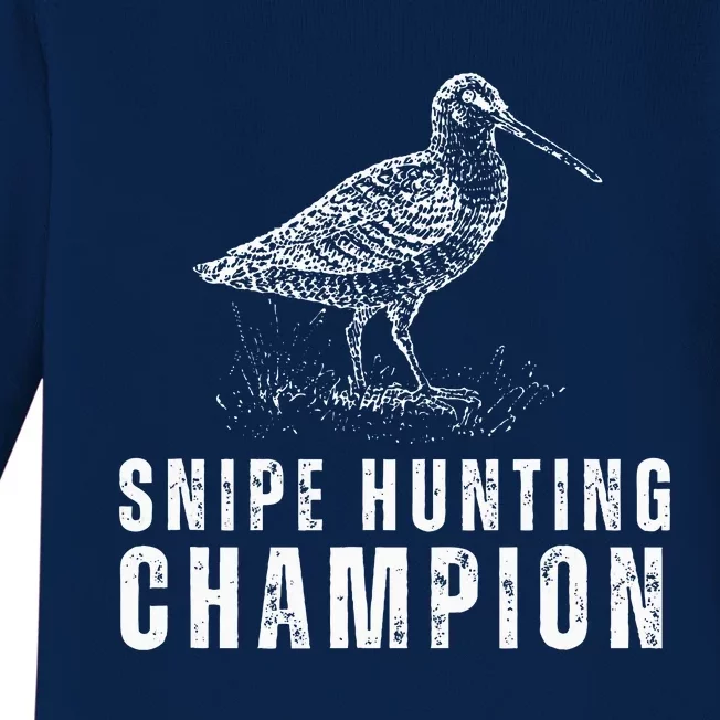 Snipe Hunting Champion Funny Hunting Baby Long Sleeve Bodysuit