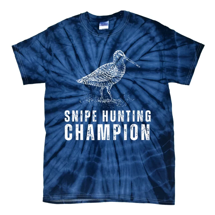 Snipe Hunting Champion Funny Hunting Tie-Dye T-Shirt