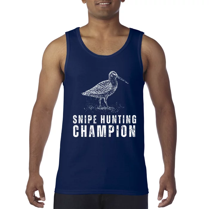 Snipe Hunting Champion Funny Hunting Tank Top