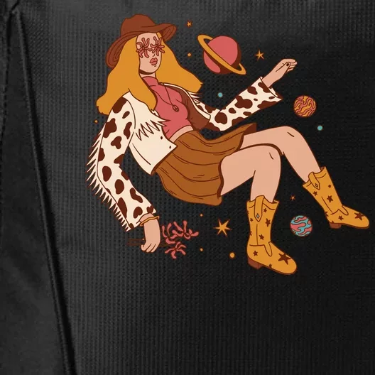 Space Hippie Cow Girl City Backpack