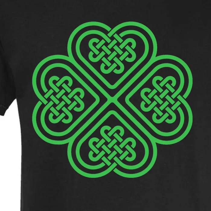 Shamrock Heart Celtic Knot Irish St. Patricks Day Garment-Dyed Heavyweight T-Shirt