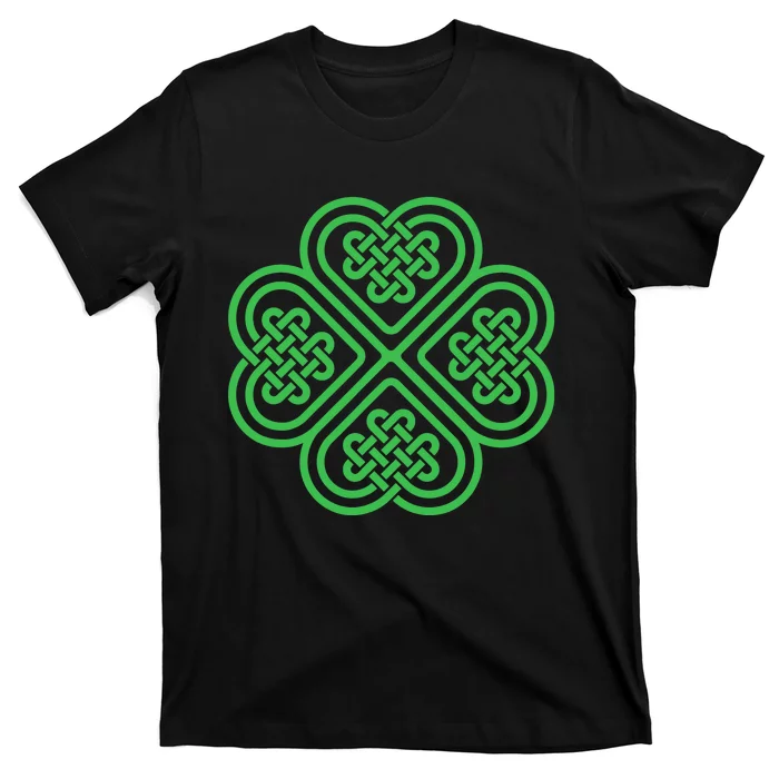 Shamrock Heart Celtic Knot Irish St. Patricks Day T-Shirt