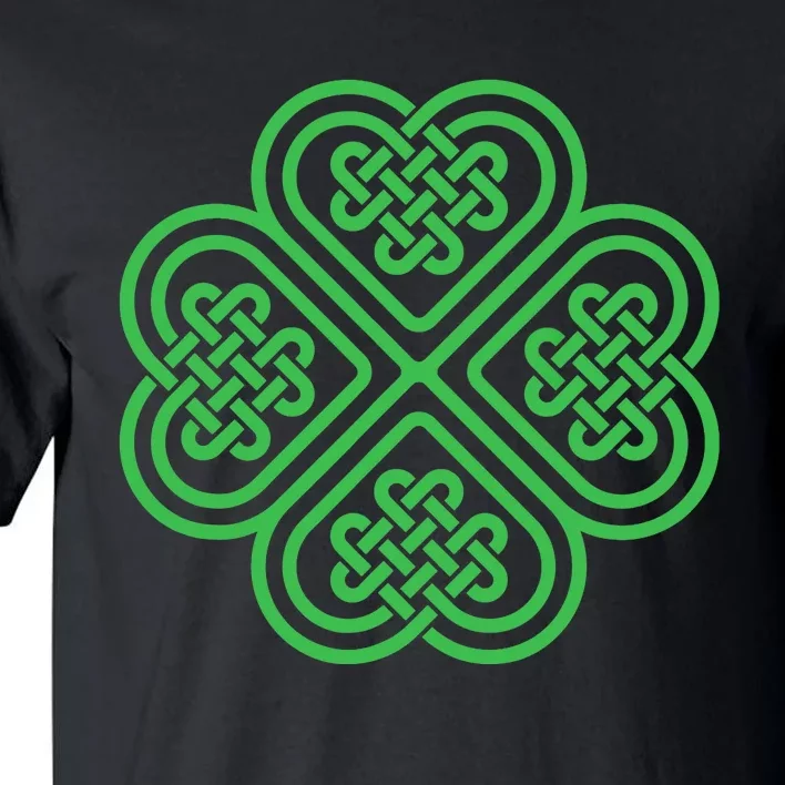 Shamrock Heart Celtic Knot Irish St. Patricks Day Tall T-Shirt