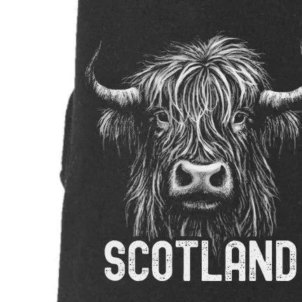 Scottish Highland Cow Scotland Trip Doggie 3-End Fleece Hoodie