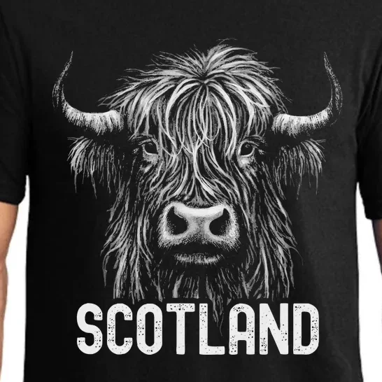 Scottish Highland Cow Scotland Trip Pajama Set