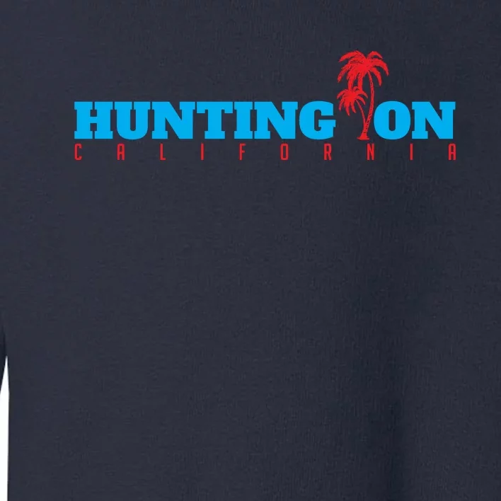 Simple Huntington California Toddler Sweatshirt