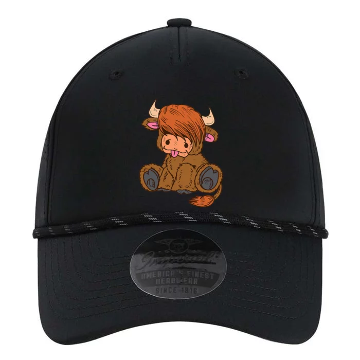 Scottish Highland Cow Lover Cute Cow Highland Cow Performance The Dyno Cap