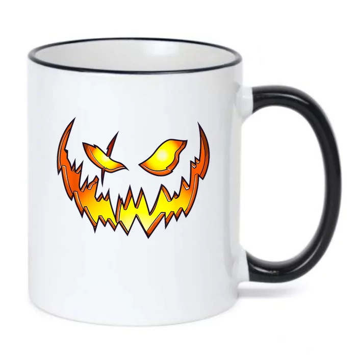 Scary Halloween Costume Pumpkin Face Jack O Lantern Black Color Changing Mug