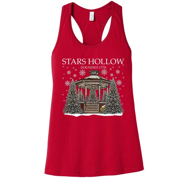 Stars Hollow Christmas Festival Christmas Tree Xmas Gilmore Women's Racerback Tank