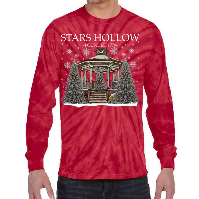 Stars Hollow Christmas Festival Christmas Tree Xmas Gilmore Tie-Dye Long Sleeve Shirt