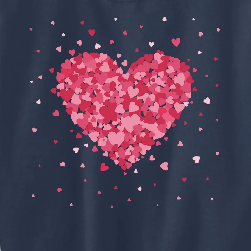 Scattered Heart Cute Valentines Day Gift Kids Sweatshirt