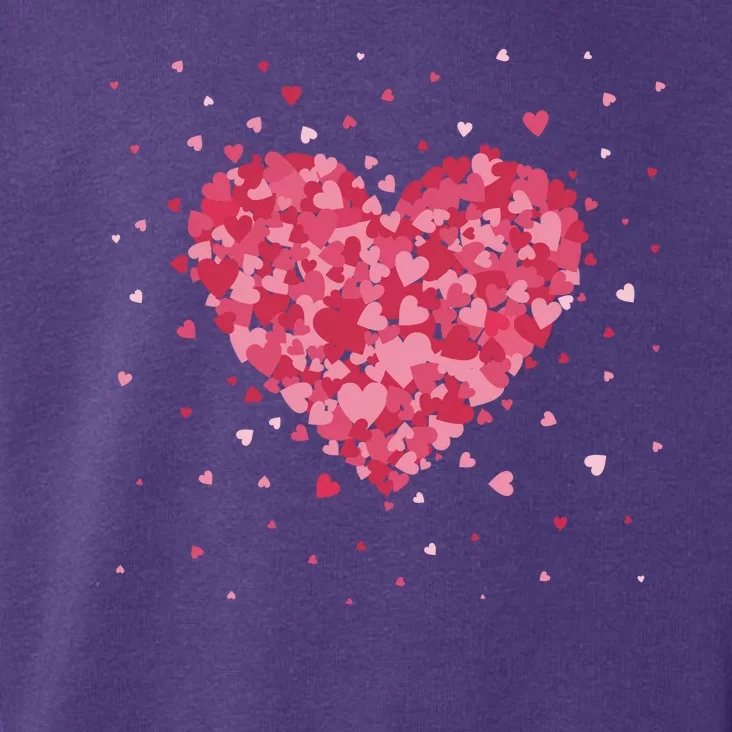 Scattered Heart Cute Valentines Day Gift Toddler Hoodie