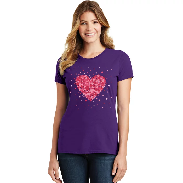 Scattered Heart Cute Valentines Day Gift Women's T-Shirt