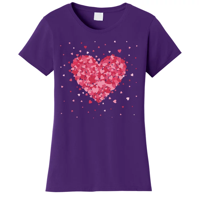 Scattered Heart Cute Valentines Day Gift Women's T-Shirt