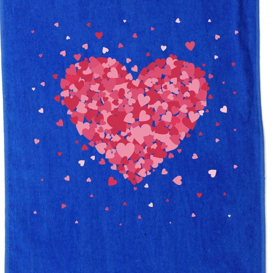 Scattered Heart Cute Valentines Day Gift Platinum Collection Golf Towel