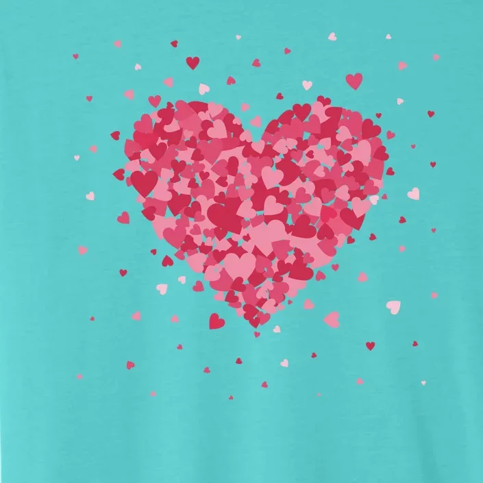 Scattered Heart Cute Valentines Day Gift ChromaSoft Performance T-Shirt