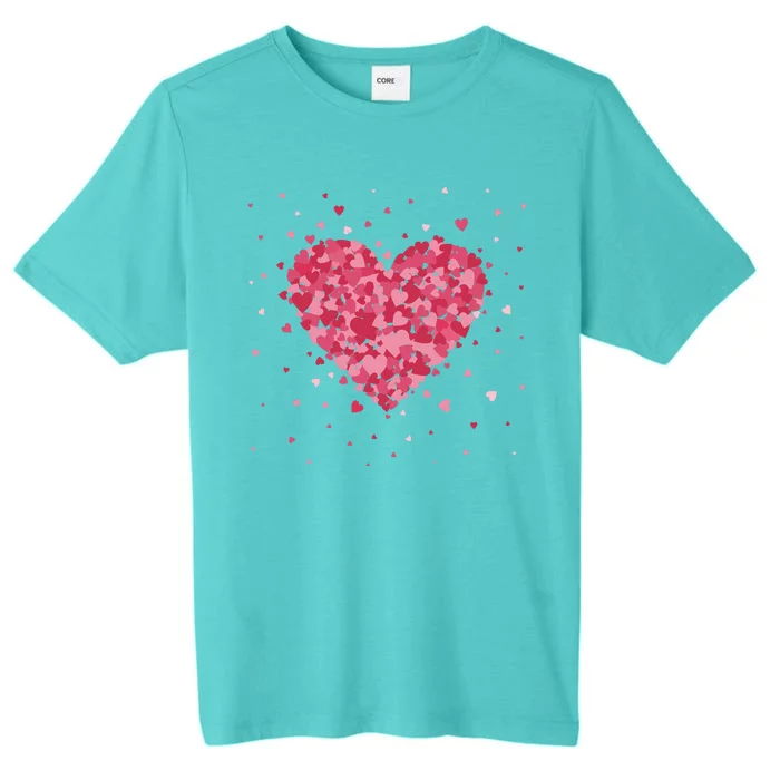 Scattered Heart Cute Valentines Day Gift ChromaSoft Performance T-Shirt