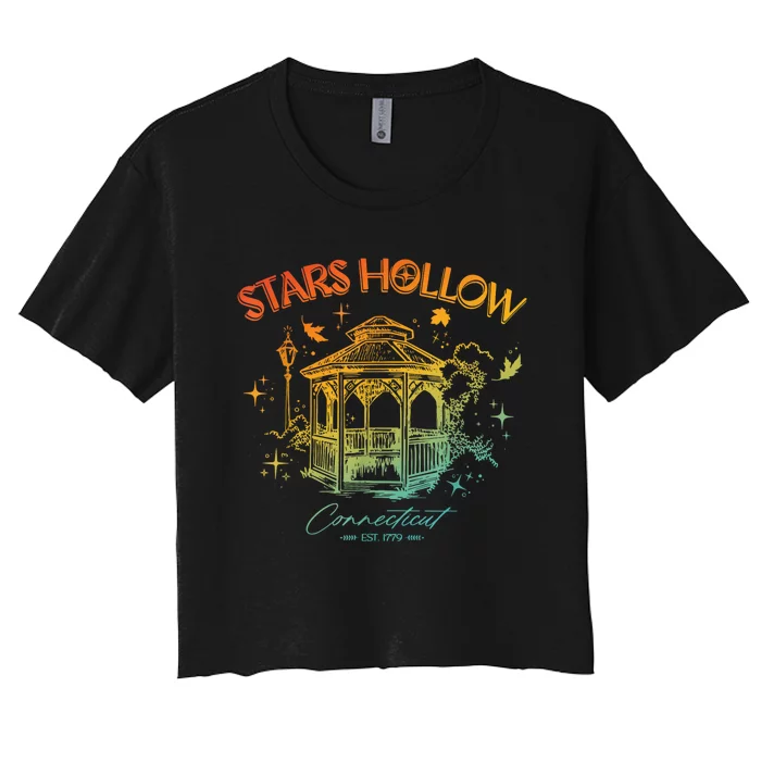 Stars Hollow Connecticut Est 1779 Women's Crop Top Tee