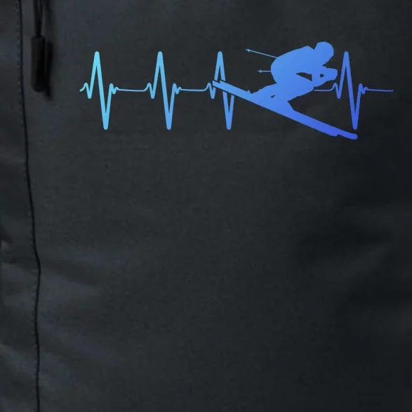 Ski Heartbeat Downhill Skiing Skier Gift For A Ski Bum Gift Daily Commute Backpack