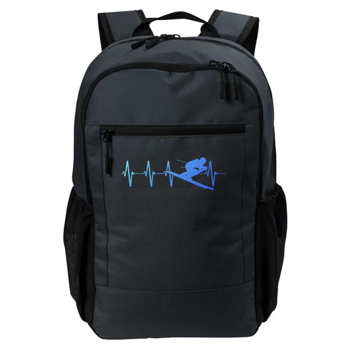 Ski Heartbeat Downhill Skiing Skier Gift For A Ski Bum Gift Daily Commute Backpack