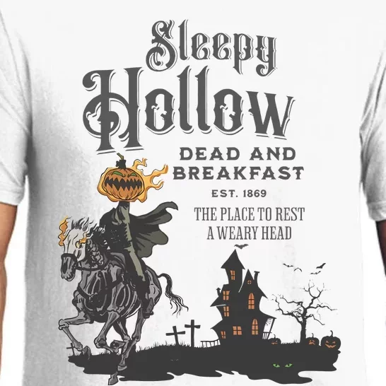 Sleepy Hollow Dead And Breakfast Scary Horror Halloween Pajama Set