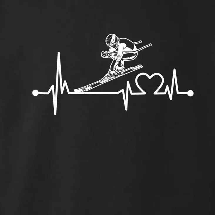 Ski Heartbeat Downhill Skiing Skier Gift For A Ski Bum Gift For Skiers Toddler Hoodie