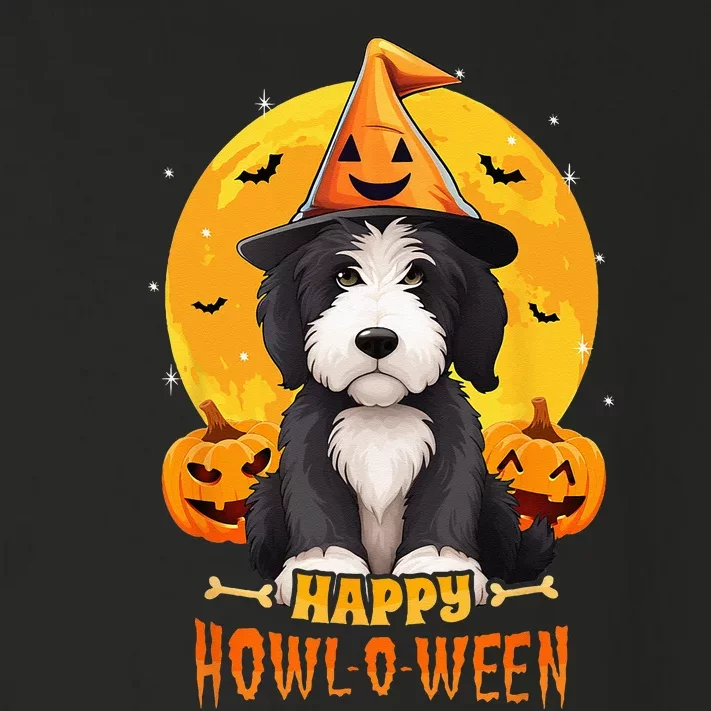 Sheepadoodle Halloween Dog Howl O Ween Funny Pet Toddler Long Sleeve Shirt