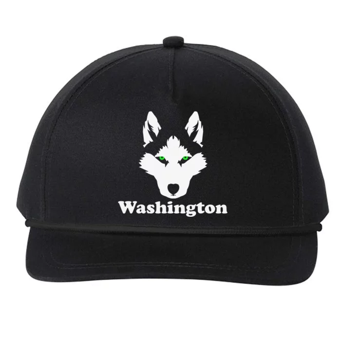 Siberian Huskies Dog Owner State Washington Husky Snapback Five-Panel Rope Hat