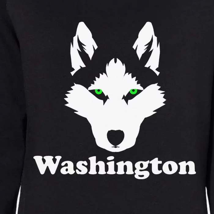 Siberian Huskies Dog Owner State Washington Husky Womens California Wash Sweatshirt