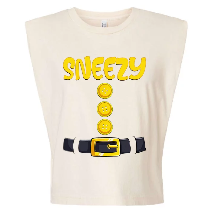 Sneezy Halloween Dwarf Costume Color Matching Garment-Dyed Women's Muscle Tee