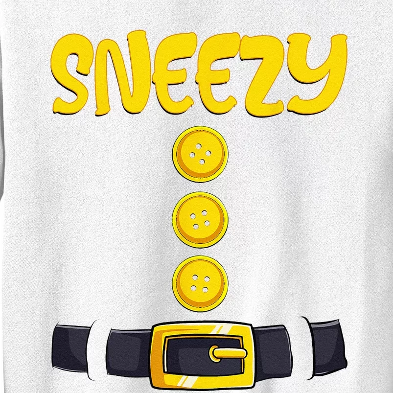 Sneezy Halloween Dwarf Costume Color Matching Sweatshirt