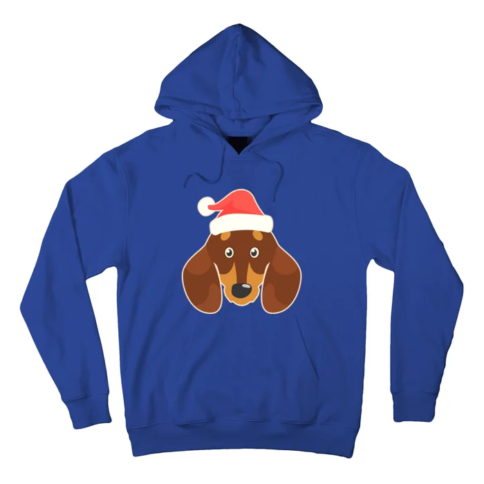 Santa Hat Design Dachshund Christmas Great Gift Hoodie