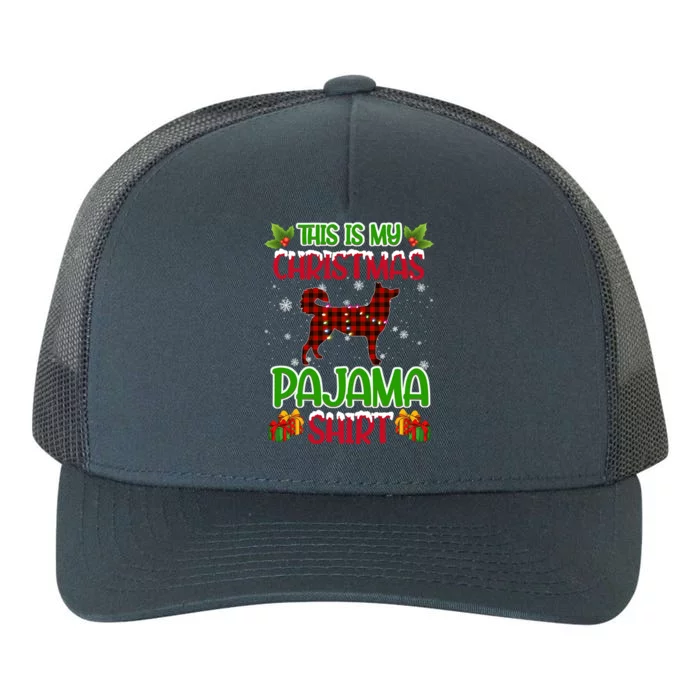 Siberian Husky Dog Xmas Gift Matching Husky Christmas Cute Gift Yupoong Adult 5-Panel Trucker Hat