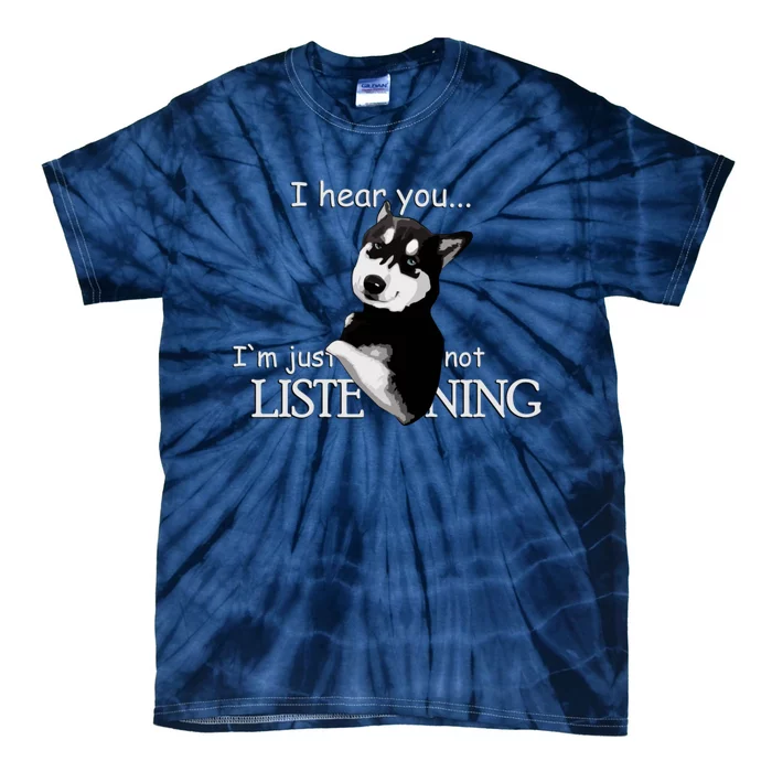 Siberian Husky Dog Husky Dog Lovers Tie-Dye T-Shirt