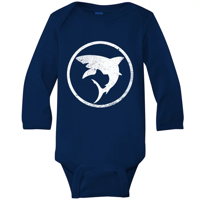 Shark Heart Design For Shark Awareness Week Gift Baby Long Sleeve Bodysuit