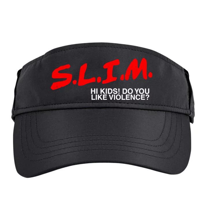 Slim Hi Do You Like Violence Adult Drive Performance Visor