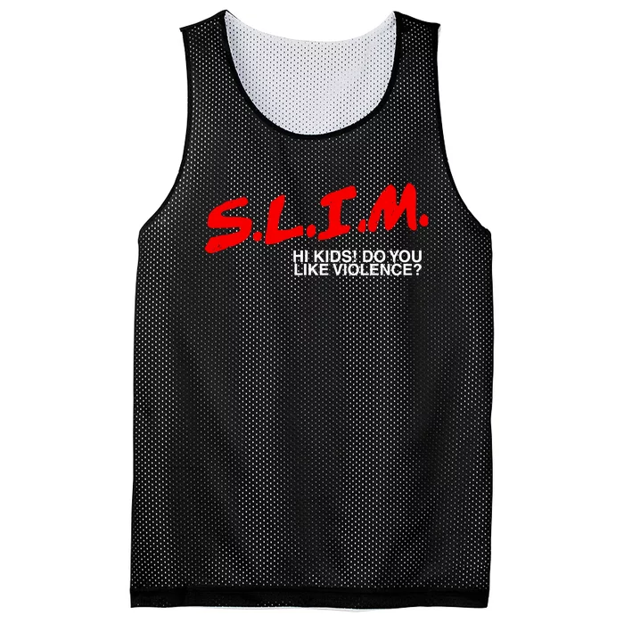 Slim Hi Do You Like Violence Mesh Reversible Basketball Jersey Tank