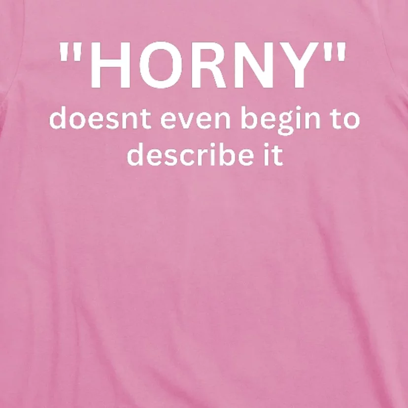 Sarcastic Horny Doesn’t Even Begin To Describe It T-Shirt